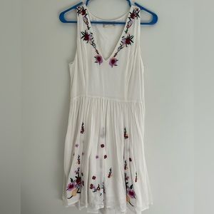 Altar’d State white sundress w embroidered detailing